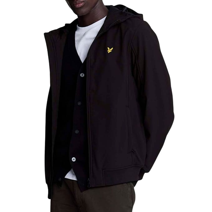 Sweater Lyle &amp; Scott JK2110V FLEECE BACK SOFTSHELL-Z865 JET BLACK