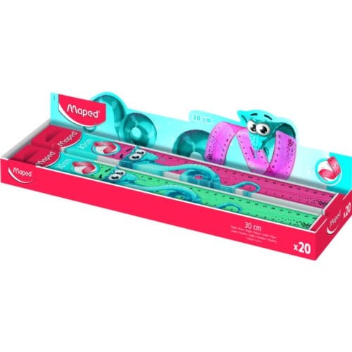 Maped liniaal twist'n flex pulse, flexibel, 30 cm, assorti
