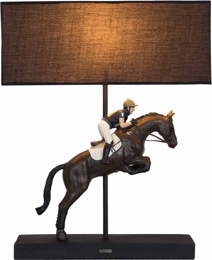 Happy-house Lamp springpaard met ruiter