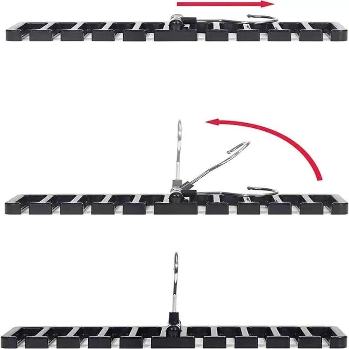 Stropdasriemhanger Garderoberiem Roterende organisatorrek Multifunctionele sjaalhanger Thuiskast Opslaghouder Accessoires 1PCS wit
