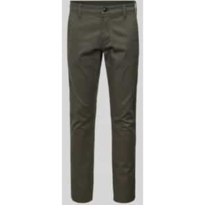 Skinny fit chino met achterzakken