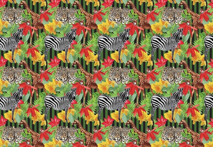 Fotobehang Zebra Pattern | XXL - 312cm x 219cm | 130g/m2 Vlies