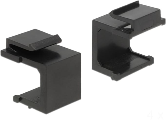 Keystone dummy - Snap-in - 4 stuks - Zwart - Allteq