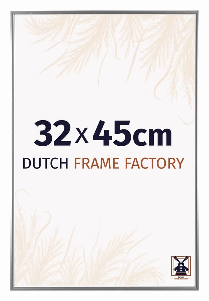 Fotolijst 32x45 cm - Kunststof - Zilver Hoogglans - Easy