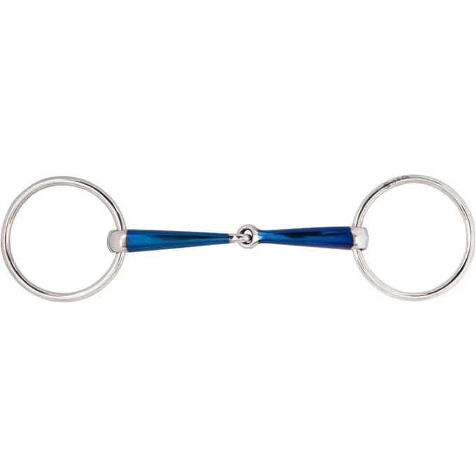 Dubbel snaffle bit voor gebogen paarden BR Equitation Sweet Iron