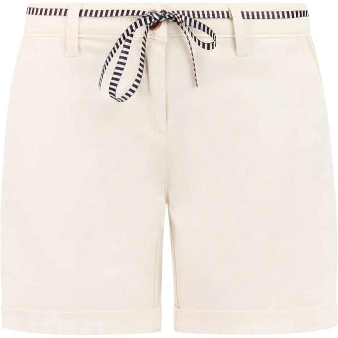 Protest PRTTulip - Korte broek Dames - Normale pasvorm - Knielengte - Knoopsluiting - Wit