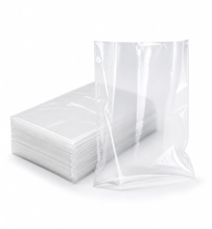 Inpakr PP Zakjes met Zijvouw - 10 x 4 x 35 cm - Transparant - 40 Micron - 1000 Stuks