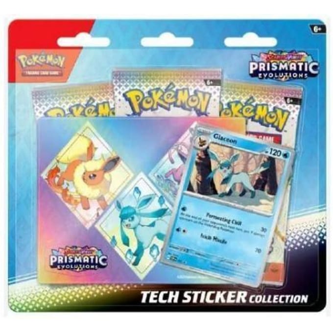 Pokémon Scarlet & Violet Prismatic Evolutions Tech Sticker Collection
