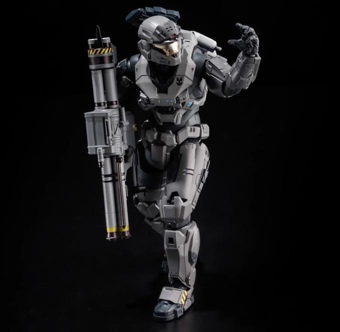 Geleedbare Master Chief PVC Actiefiguur Verzamelmodel Speelgoed 18cm with box