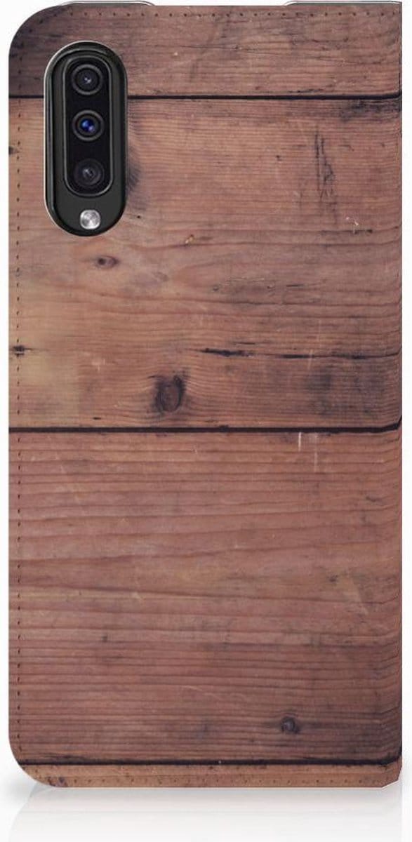 Samsung Galaxy A50 Book Wallet Case Old Wood