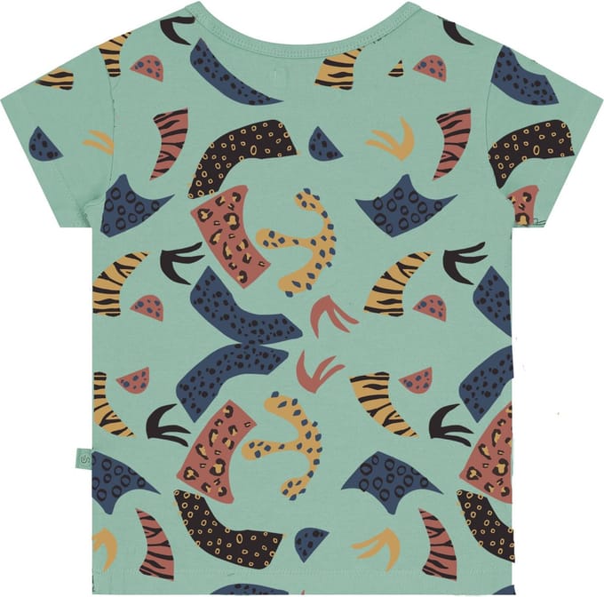 Korte mouwen T-shirt met abstracte all over print