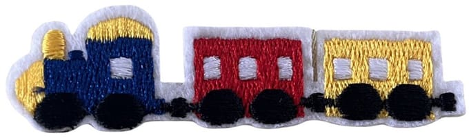 Trein voertuig strijkapplicatie strijk embleem - patch - patches - stof & strijk applicatie - Iron - on [Carnaval]
