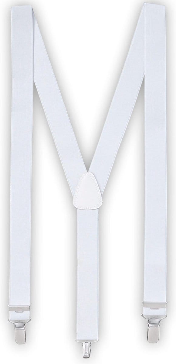Witte bretels voor volwassenen
