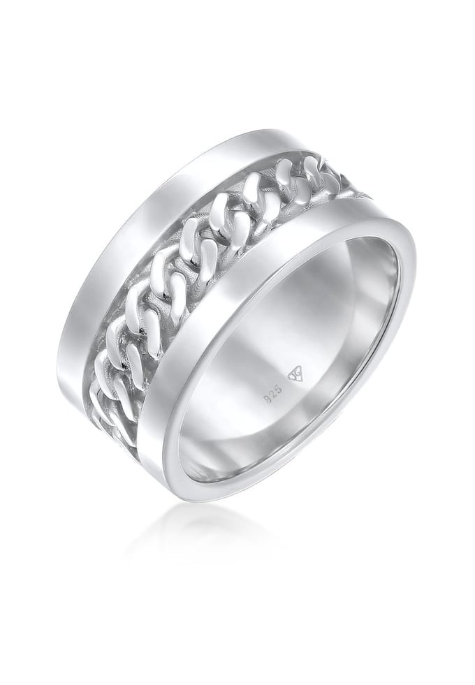 Elli - Ring - Dames Band Ketting Design Breed in 925 sterling zilver - Dames