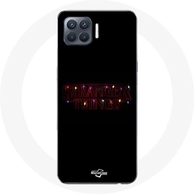 Coque pour Oppo A93 Stranger Things Affiche Logo Joyeux noël