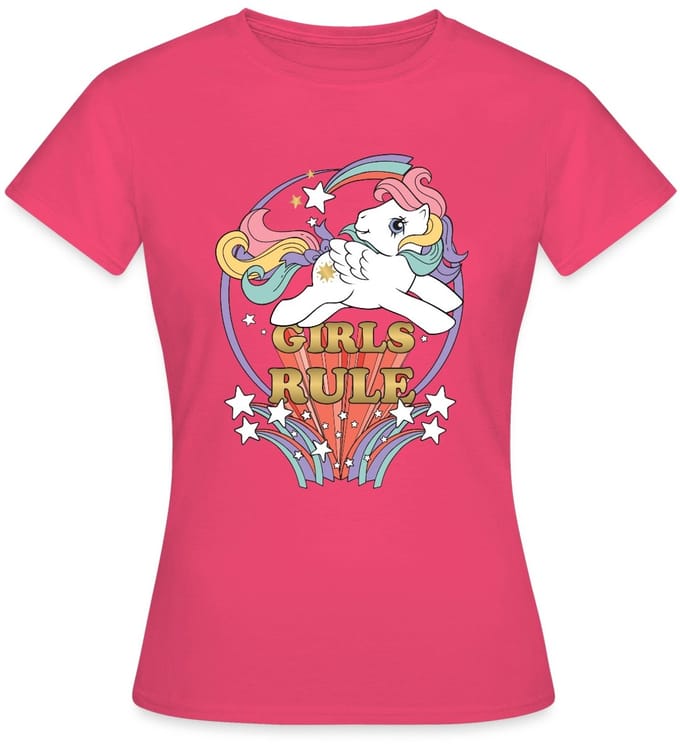 My Little Pony Retro Girls Rule Statement T-Shirt Dames