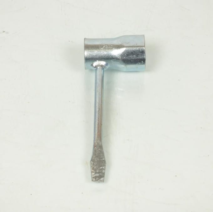 Clé à bougie coudée de 21mm pour mobylette cyclomoteur tournevis plat Neuf