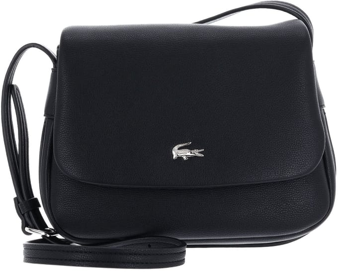 LACOSTE schoudertas Flap Crossover Bag Noir zwart