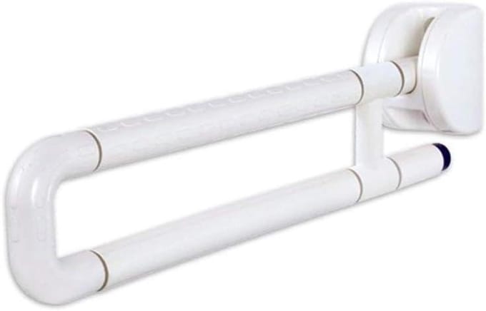 Veiligheidsbeugel Toilet - Antislip handgreep - Extra steun - Neerklapbaar ontwerp - 60 cm - Wit
