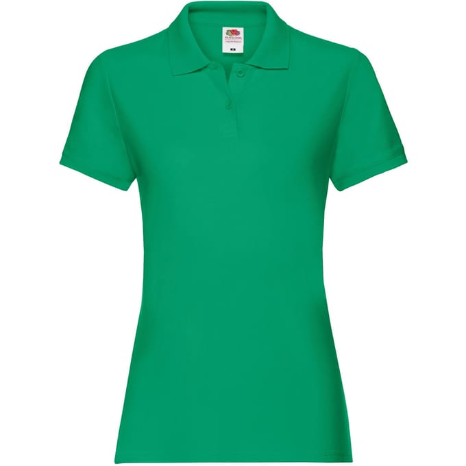 Fruit of the Loom Dames/dames Premium Poloshirt (Kelly Groen)