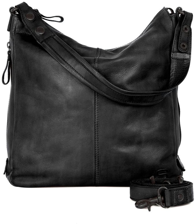 Leren Schouder / Crossbodytas - Gayla - Zwart