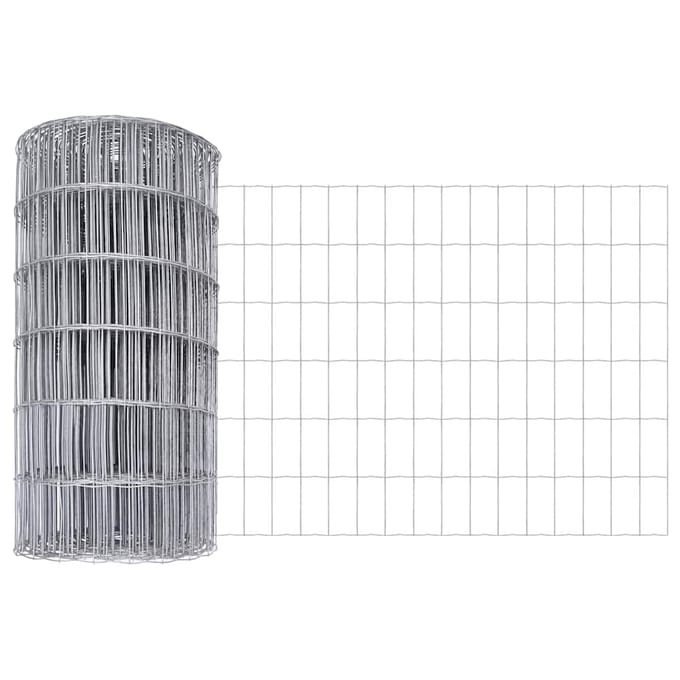 vidaXL - Euro - Hek - 0,6 - x - 25 - m - PVC-gelaagd - ijzer