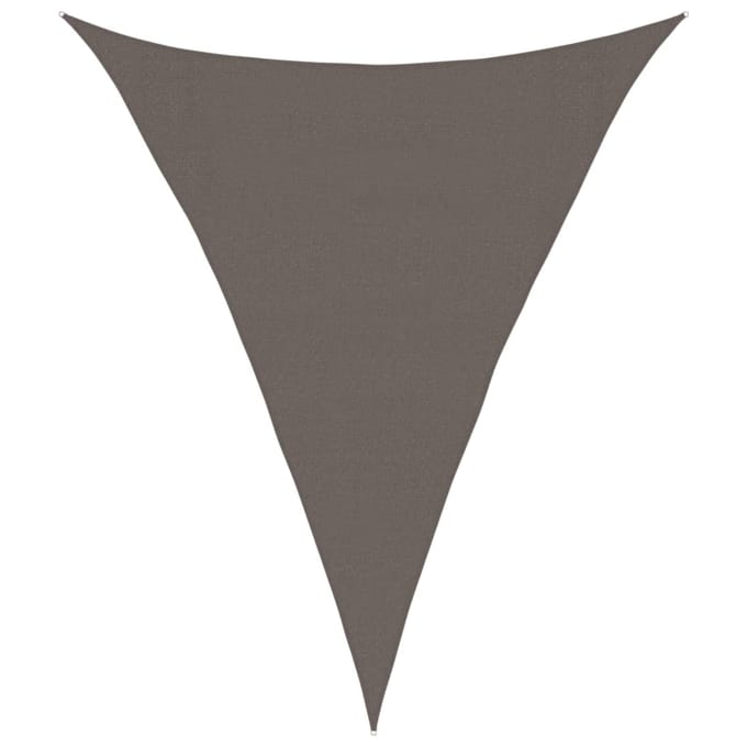 vidaXL - Zonnezeil - 160 - g/m² - 3x4x4 - m - HDPE - antracietkleurig