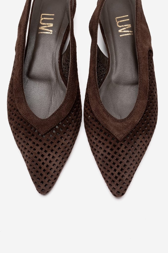 Lieve Leren Slingback Pump (Dames)