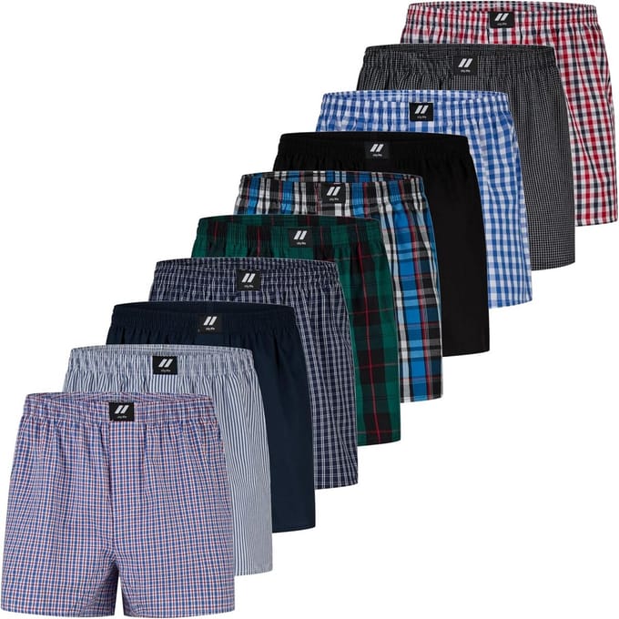 10-Pack Heren Boxershorts Klassiek Comfortabel Ondergoed Set