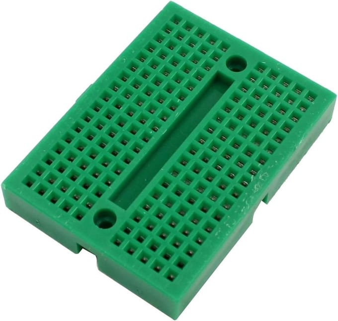 Circuit Test Board - Broodplankje - Elektronica Experimenteren - Herbruikbaar Ontwerp - 170 Stippen - Groen