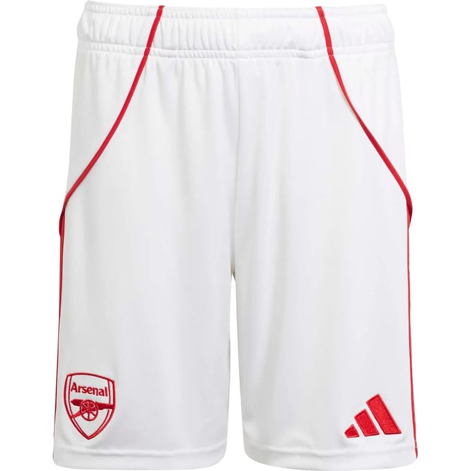 Adidas Arsenal 25/26 Korte Broeken Kinder - Wit - Maat 171 - 176 CM - Poly Mesh