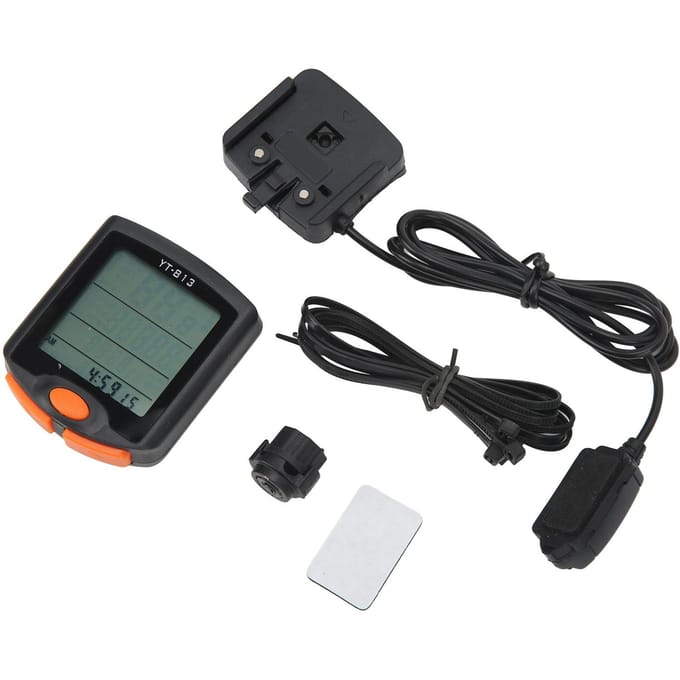 Fietscomputer Bekabeld Waterdicht Fietscomputer Metrische Inch Eenheden Multifunctionele Fiets Snelheidsmeter black