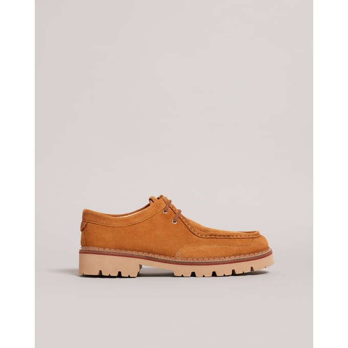 Ted Baker Clerdd Suède Mocassin met dikke zool, Bruin