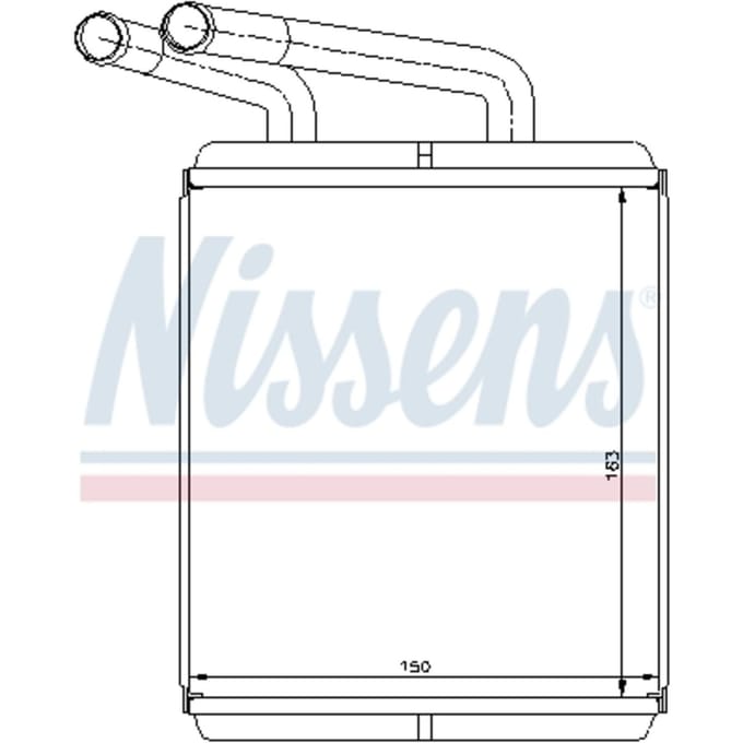 Warmtewisselaar, interieur verwarming NISSENS 77617