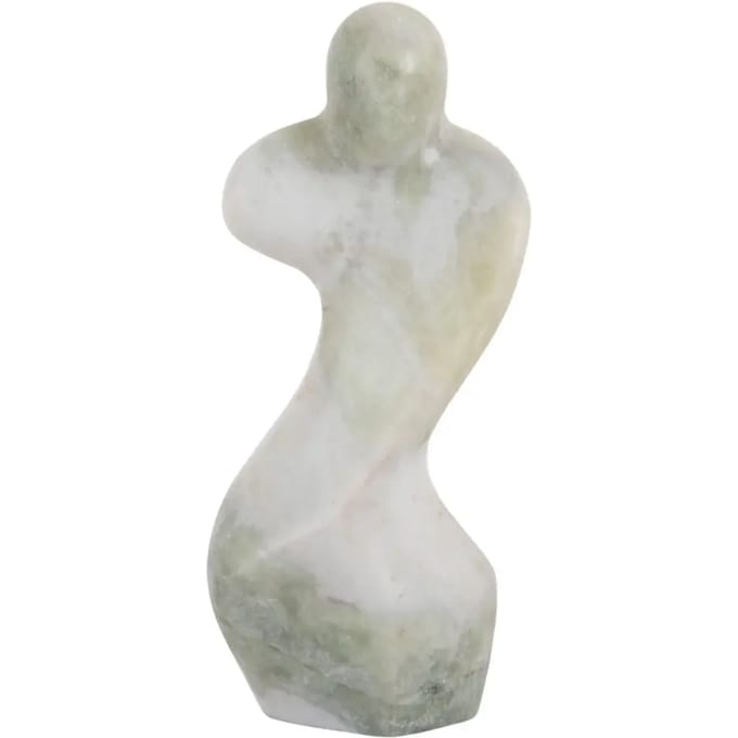 Present Time Ornament Female Abstract - Groen - 10x5x23cm - Scandinavisch - Marmer