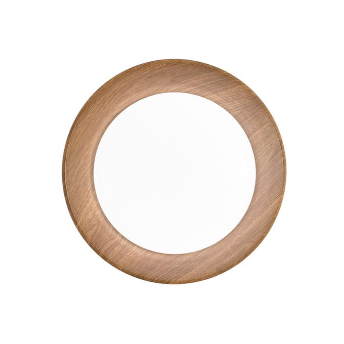 Luce Ambiente Design LED plafondlamp Arka, Ø 40 cm, zwart/houtlook, metaal CCT