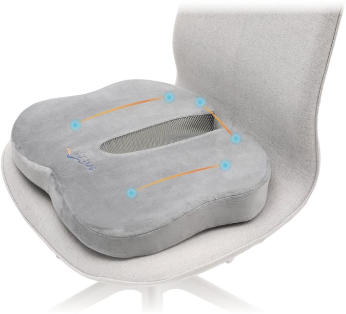 Best Life Wigkussen - Zitkussen - Stuitkussen Orthopedisch - Ergonomisch Stoelkussen