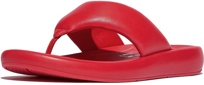 Fitflop Slipper Iqushion D-Luxe Padded Rood