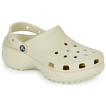 Crocs - Classic Platform Clog Women - Plateauzool Clogs - Beige - maat 39/40