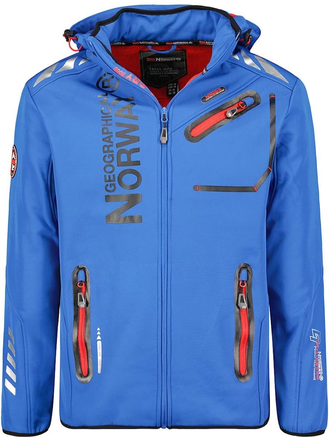 Geographical Norway Softshell Jas Heren Blue Royaute - S