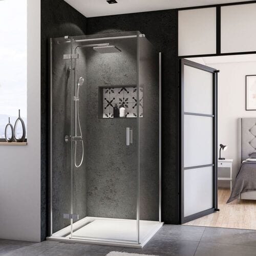 Breuer Panorama side panel for hinged door with fixed part, 90 cm 1402.005.101.004