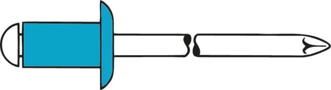 Gesipa 1433646 Popnagel (Ø x l) 5 mm x 20 mm RVS RVS RVS Blindniet A2/A2 5x20mm Standard KS 11,0-15,0mm 250 stuk(s)