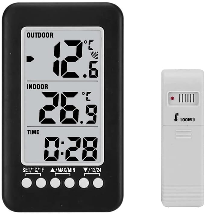 Dailygoods - Draadloze Thermometer voor Binnen en Buiten