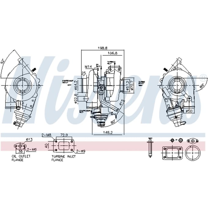 Supercharger, drukvulling NISSENS 93467