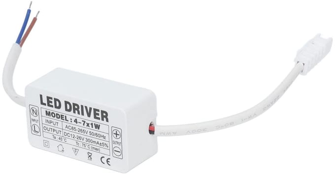 Dailygoody - LED-driver - Constante Stroom - Draagbaar ontwerp - 300mA - Voedingstransformator - Ideaal voor Doe-het-zelf projecten - Compact formaat