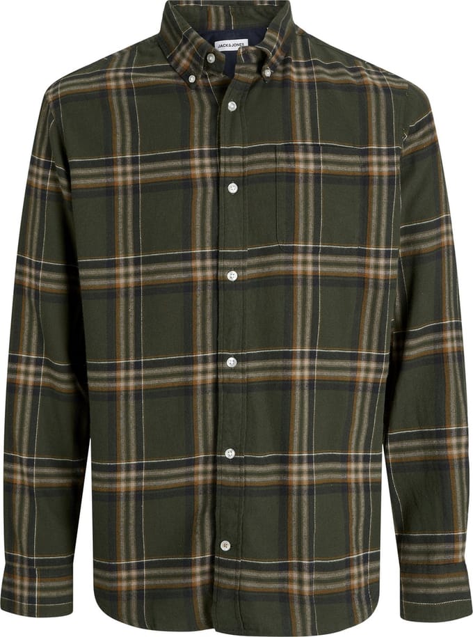 JACK&JONES ESSENTIALS - JJECLASSIC FLANNEL CHECK SHIRT LS SN Heren Overhemd
