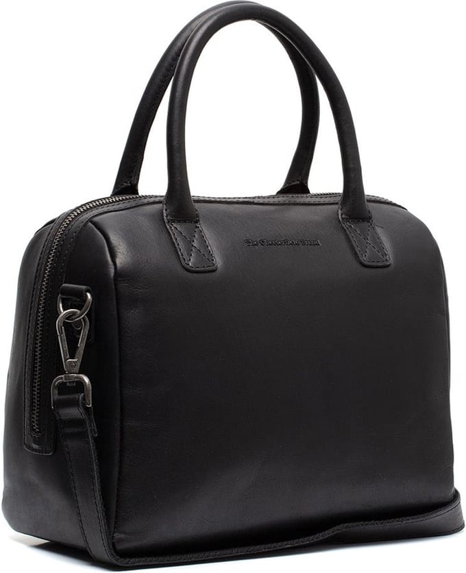 Chesterfield Langton Waxed Pull Up Handtas / Schoudertas - Zwart