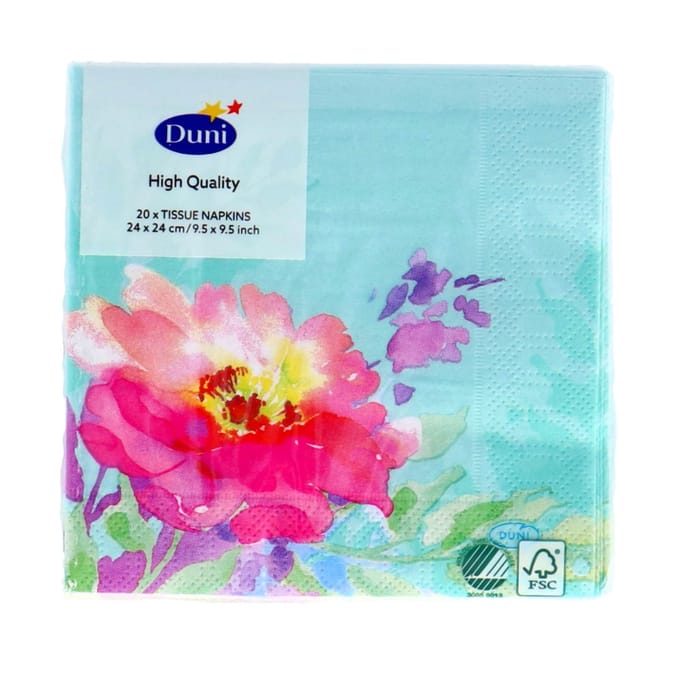 Flowy Floral Servetten - 24x24 cm