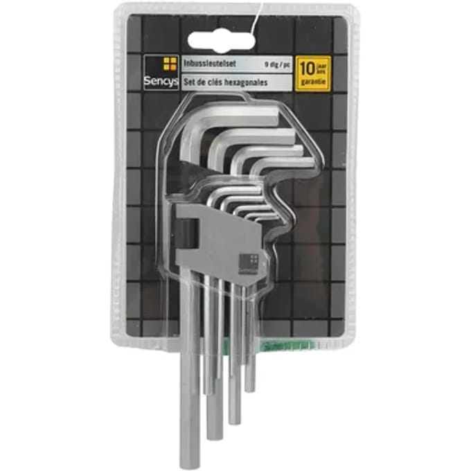 Sencys Inbussleutelset – 9 Stuks