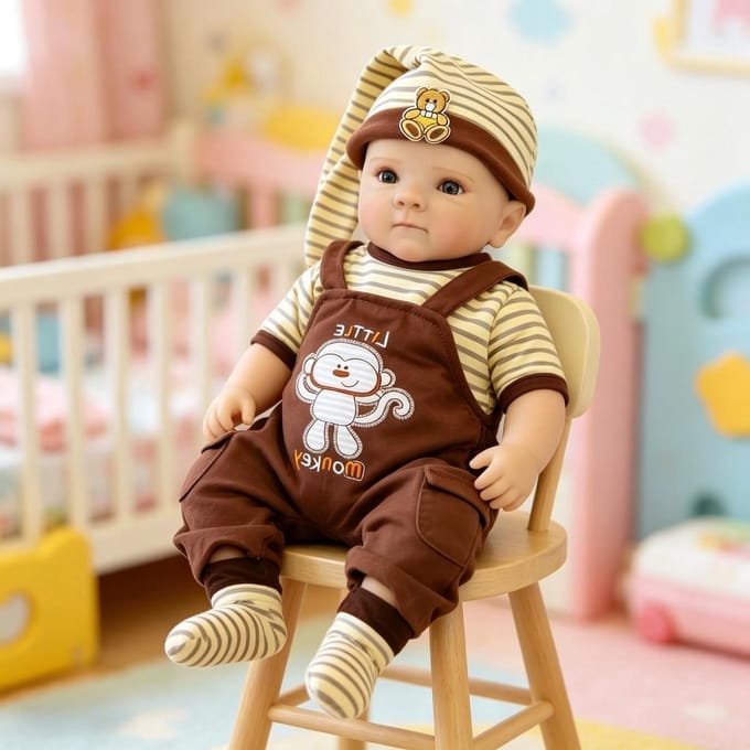 Herbruikbare Pop - Baby Pop - Kinderen Spelen - Volledig Vinyl Lichaam - 45 cm - Niet gespecificeerd